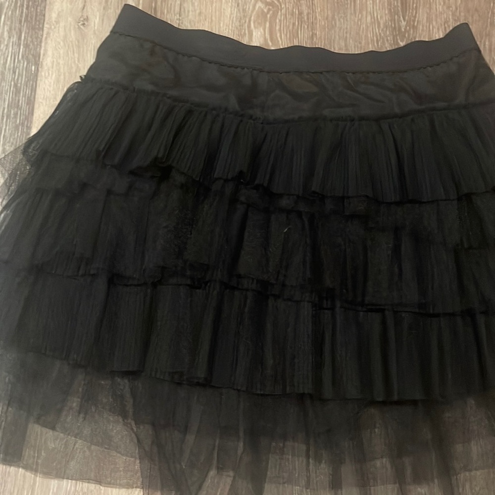 Black tulle skirt